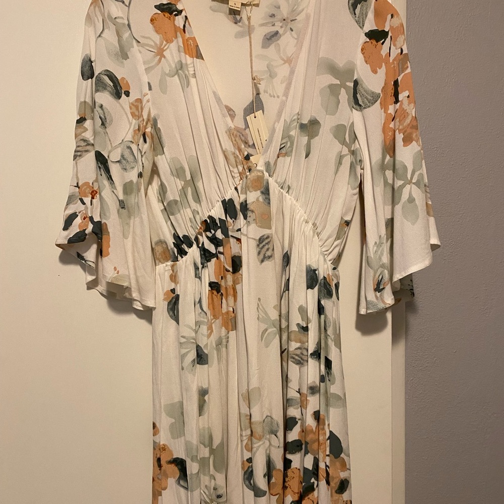 White floral dress